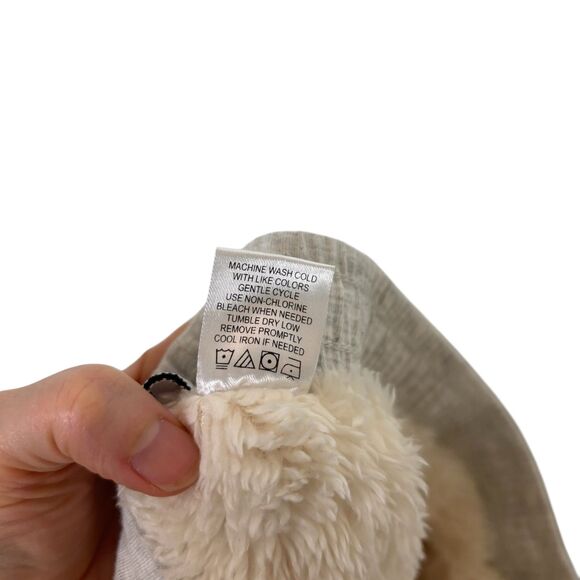 The Vermont Country Store Gray Jogger Sweatpants Sherpa Lined Women’s Medium - Picture 3 of 6